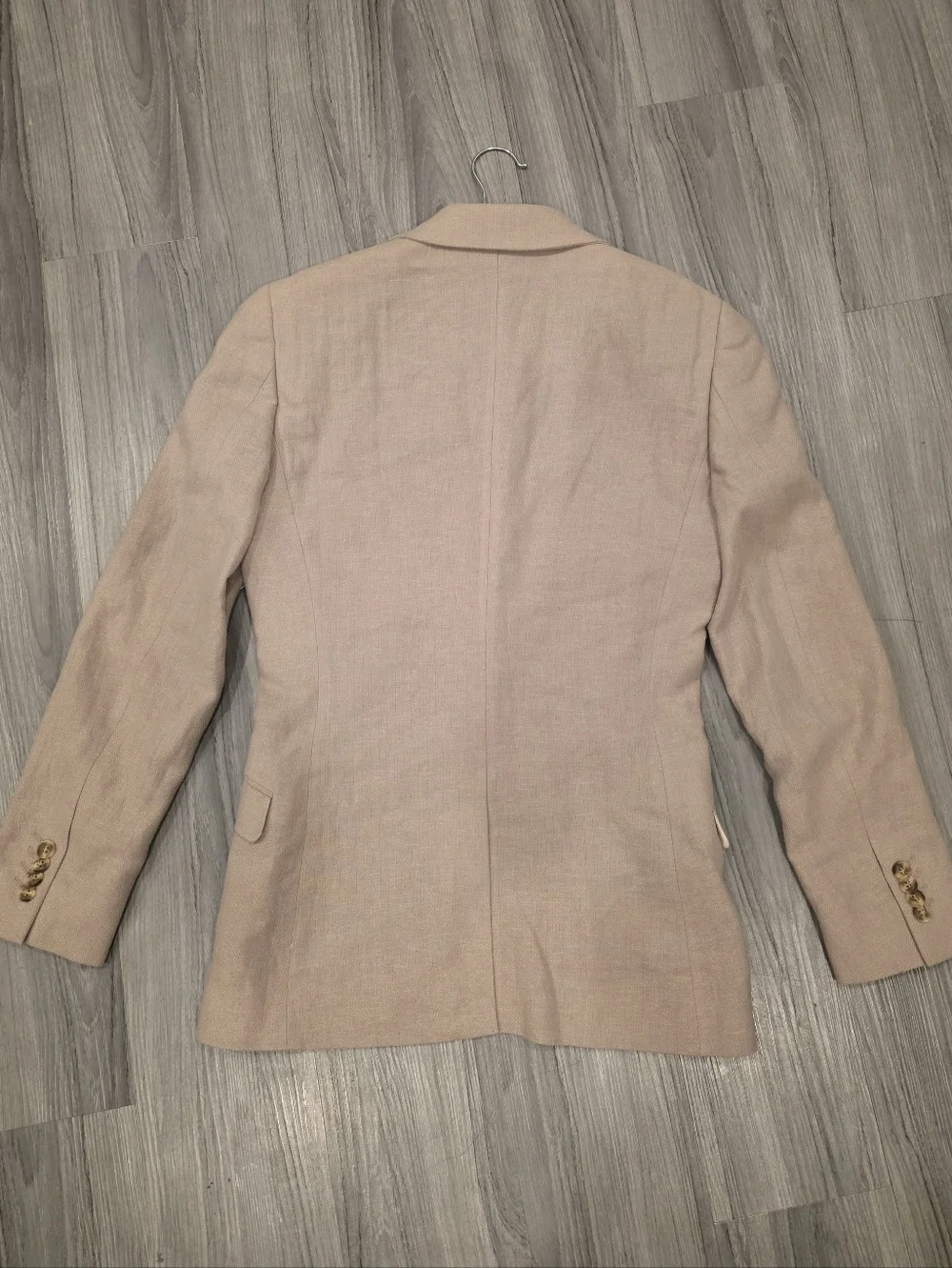 TOPMAN Men's Skinny Blazer Cotton Linen Jacket Stone 34R NWT $167 - Picture 12 of 16